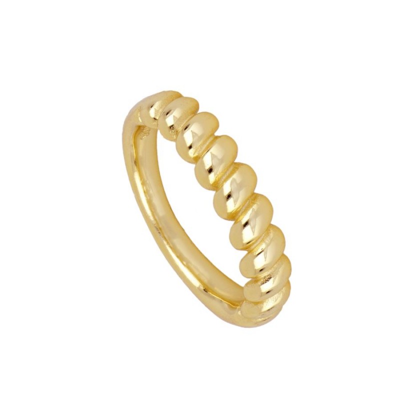 Croissant Ring, 925 Sterling Silber Ring