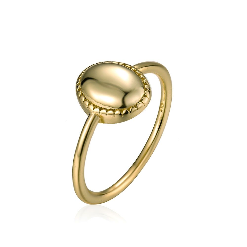 MÜNZEN RING, 925 Sterling Silber vergoldeter Ring