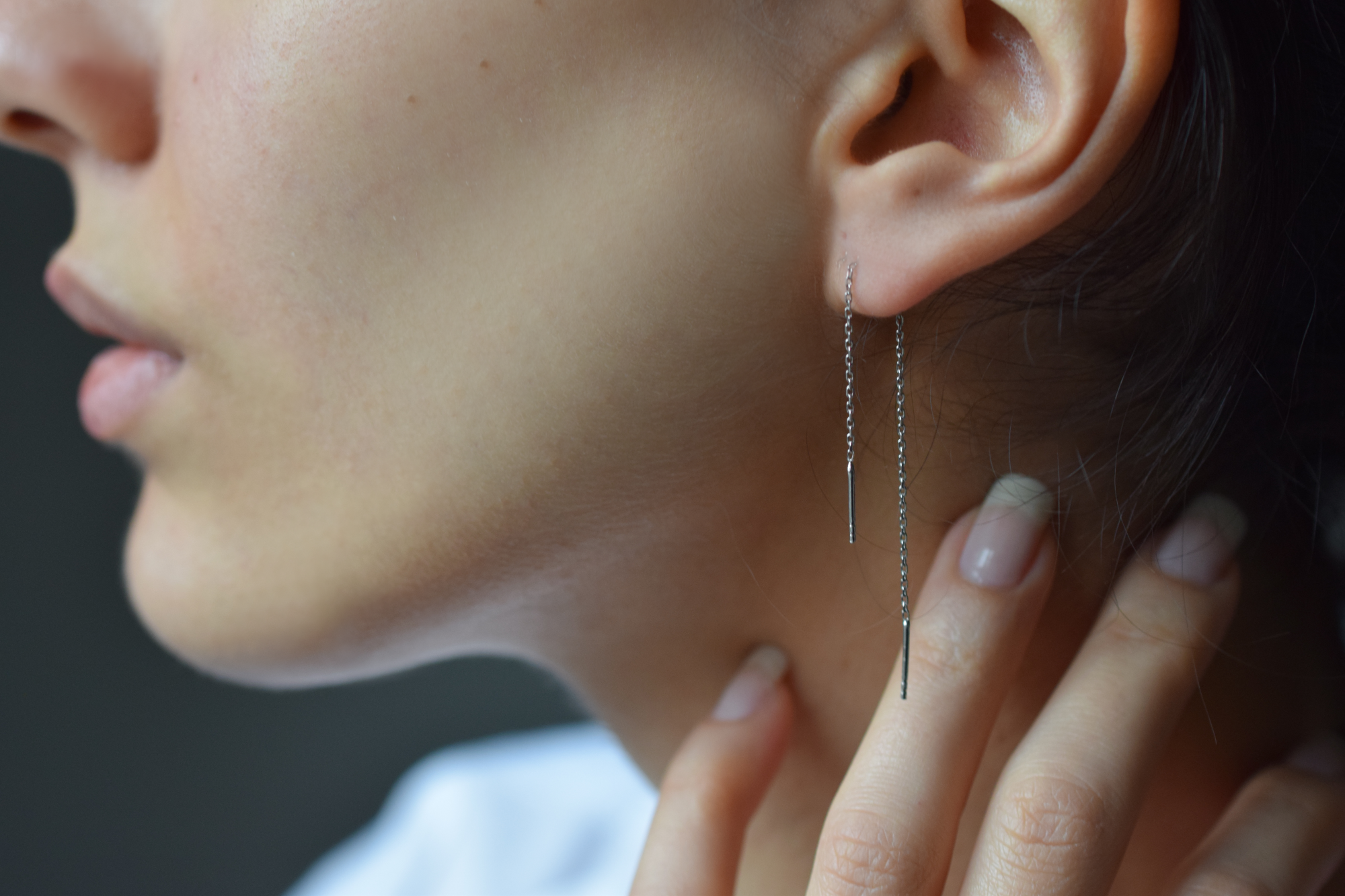 Kette ohrringe | 925 Sterling Silber