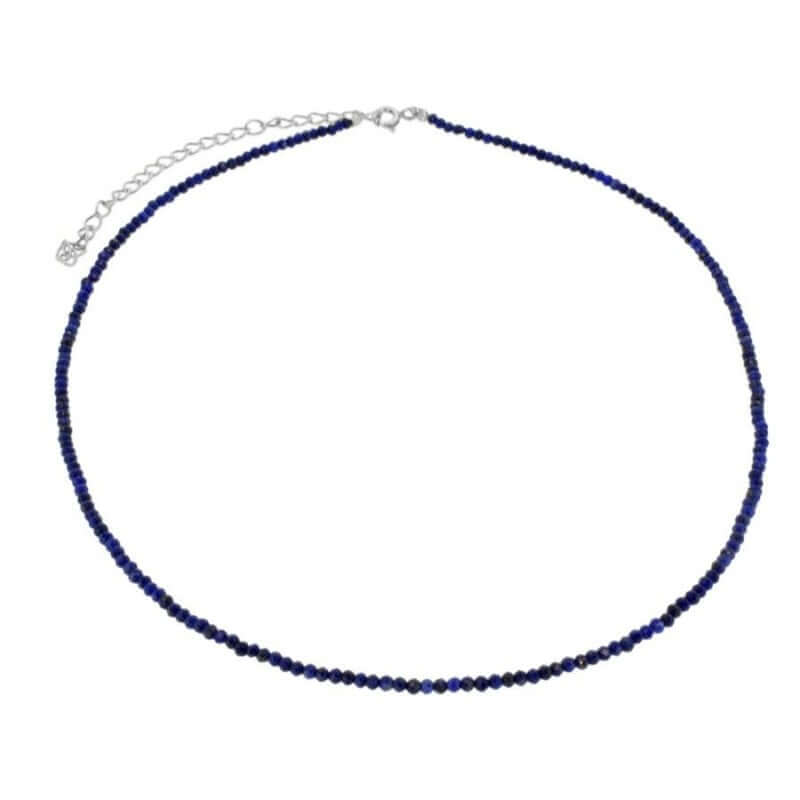 Echte lapislazuli kette | 925er Silber Halskette