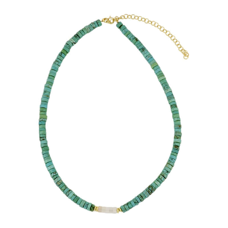 Amazonit kette | 925er Silber Edelstein Halskette