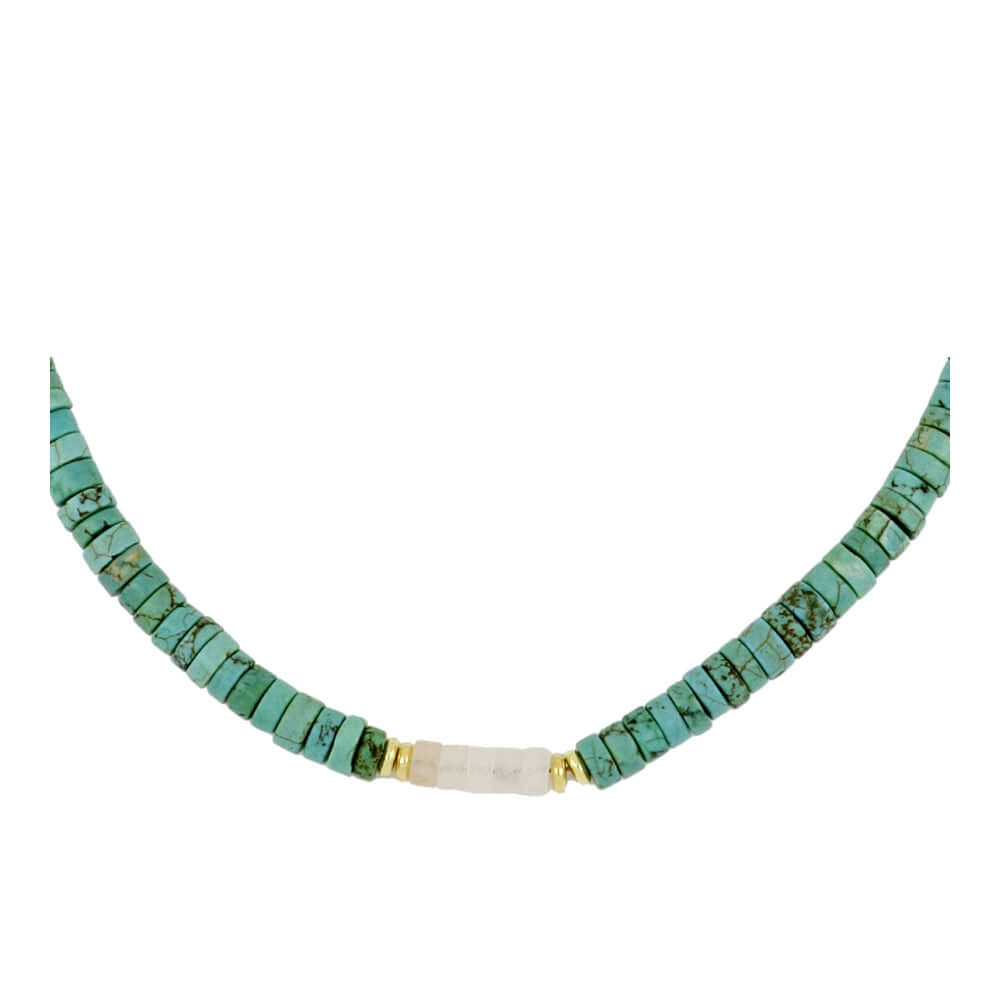 Amazonit kette | 925er Silber Edelstein Halskette