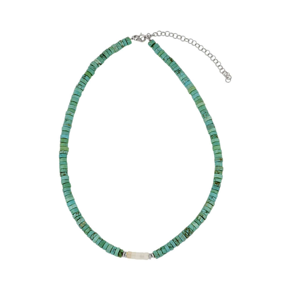 Amazonit kette | 925er Silber Edelstein Halskette