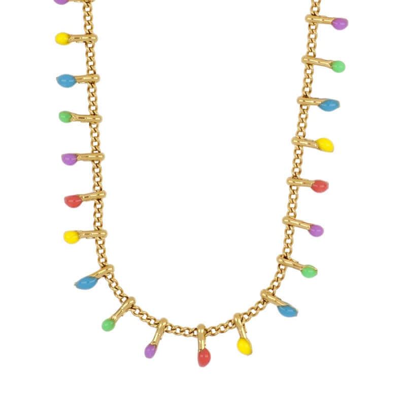 Multi charm kette | Edelstahl - Wasserfest Halskette