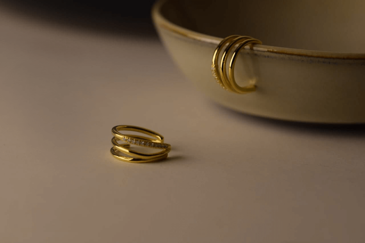 Zirkonia Conch Ohrring | Silber Ohrmanschette | Conch Cuff