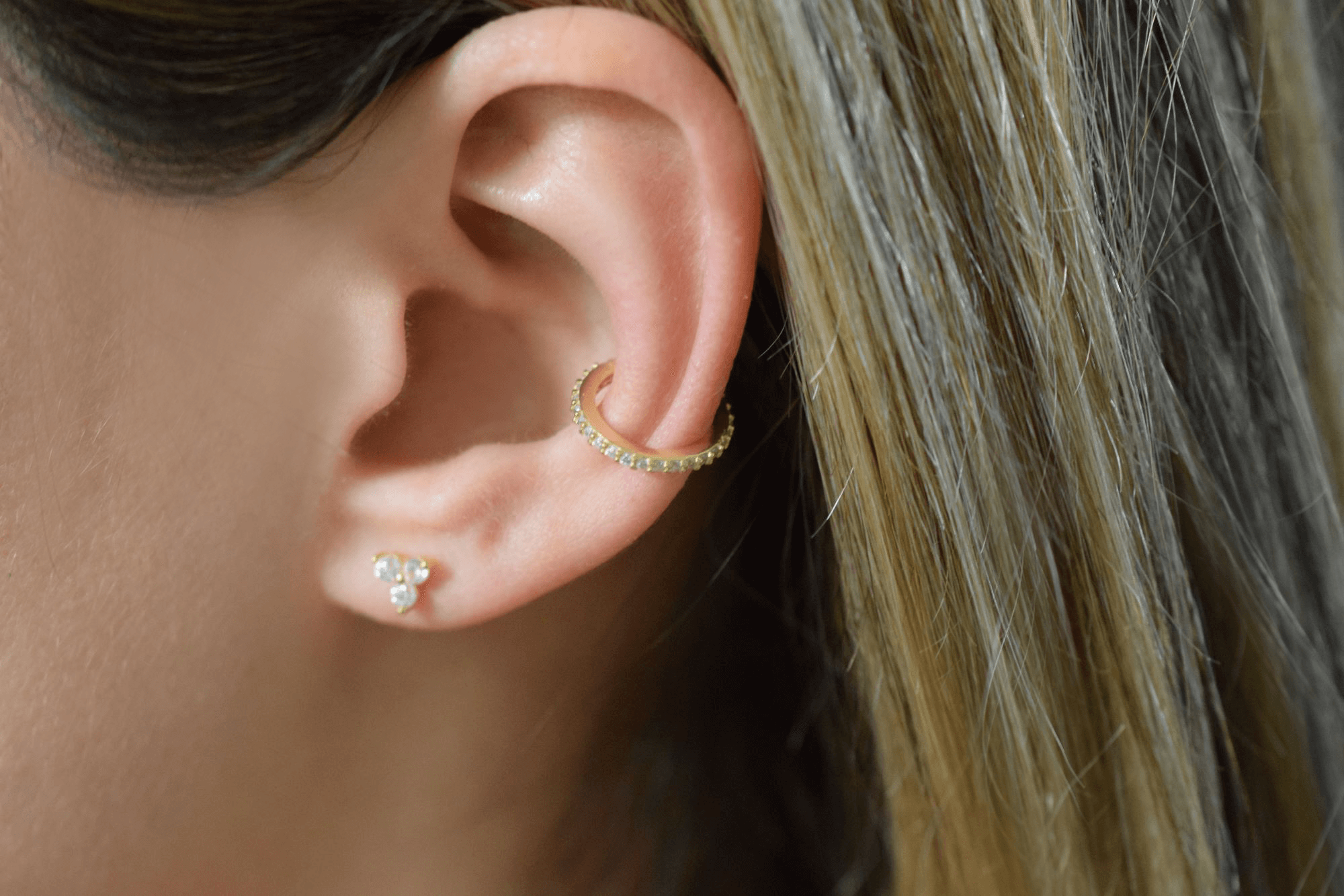 Zirkon Conch Ohrmanschette | Silber Earcuff