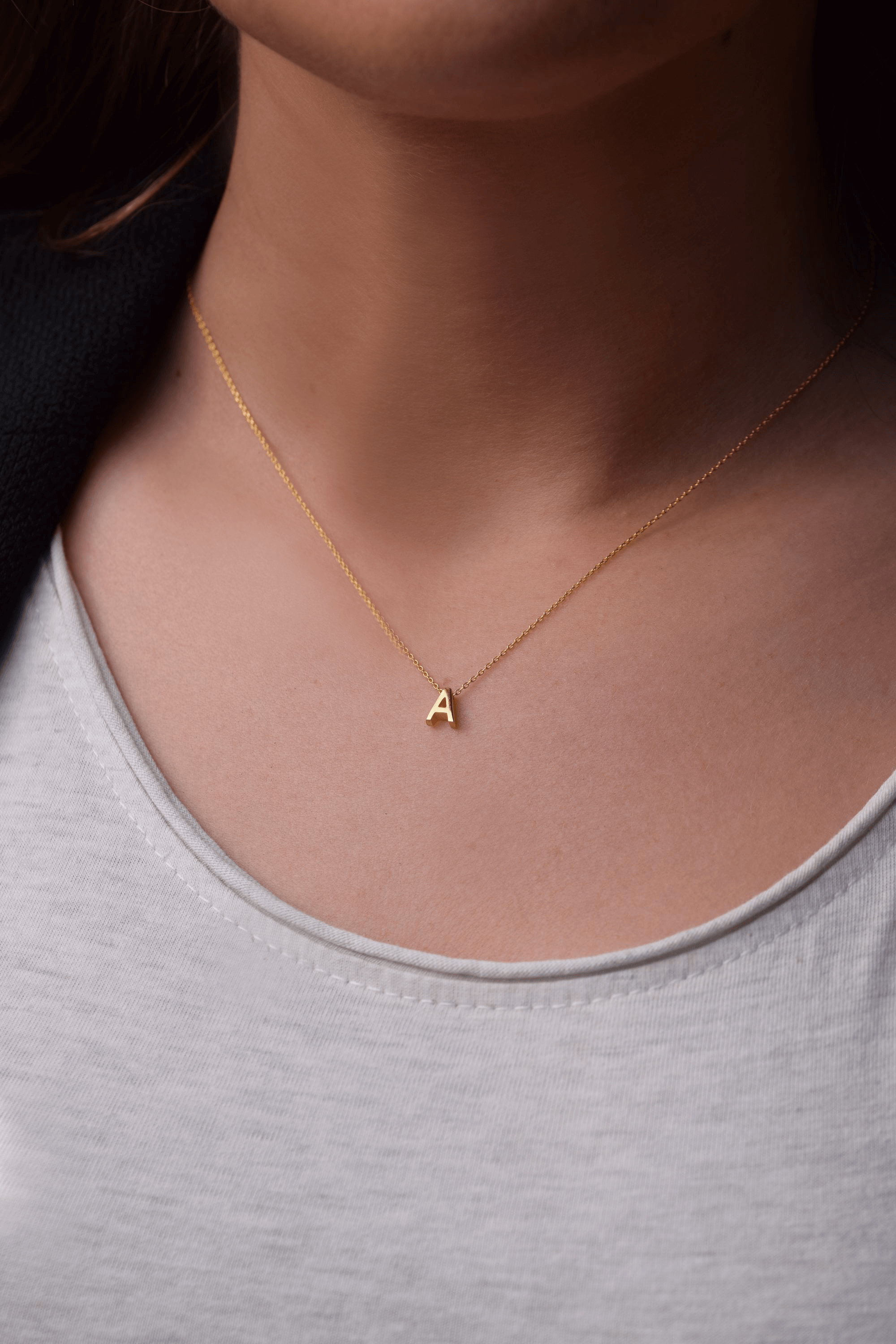 halskette mit buchstaben | 925er Silber Halskette mit Anhänger