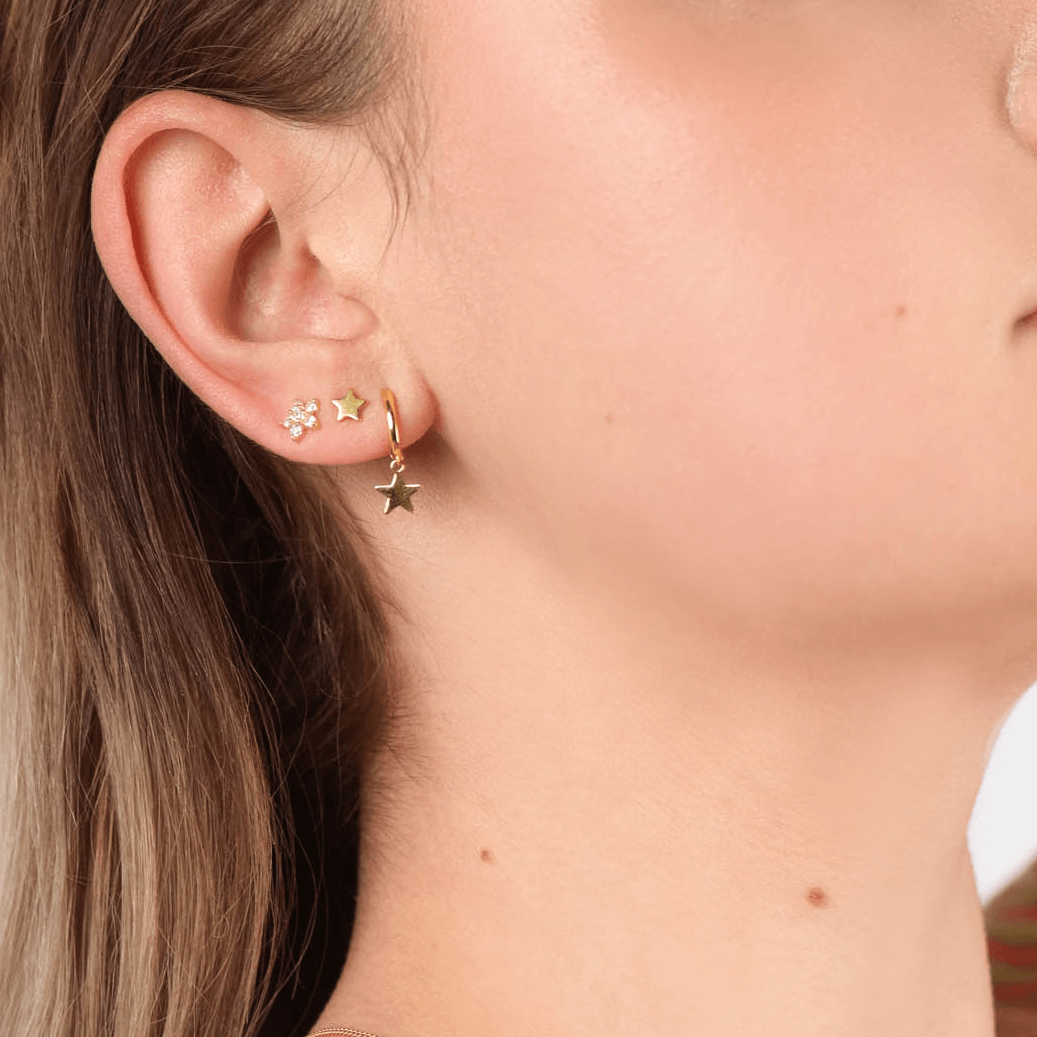 ohrstecker stern | 925 Sterling Silber Ohrringe