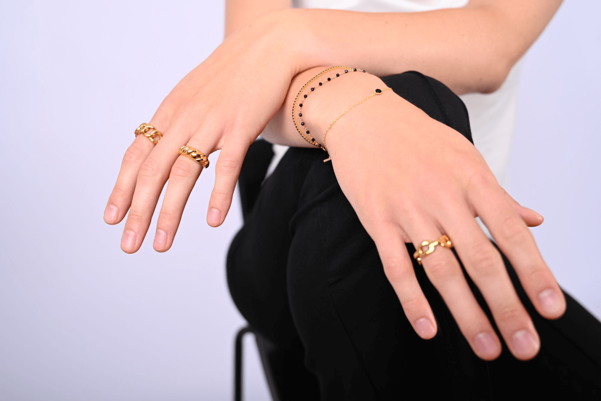 Statement Onyx Armband | 925 Sterling Silber Armband