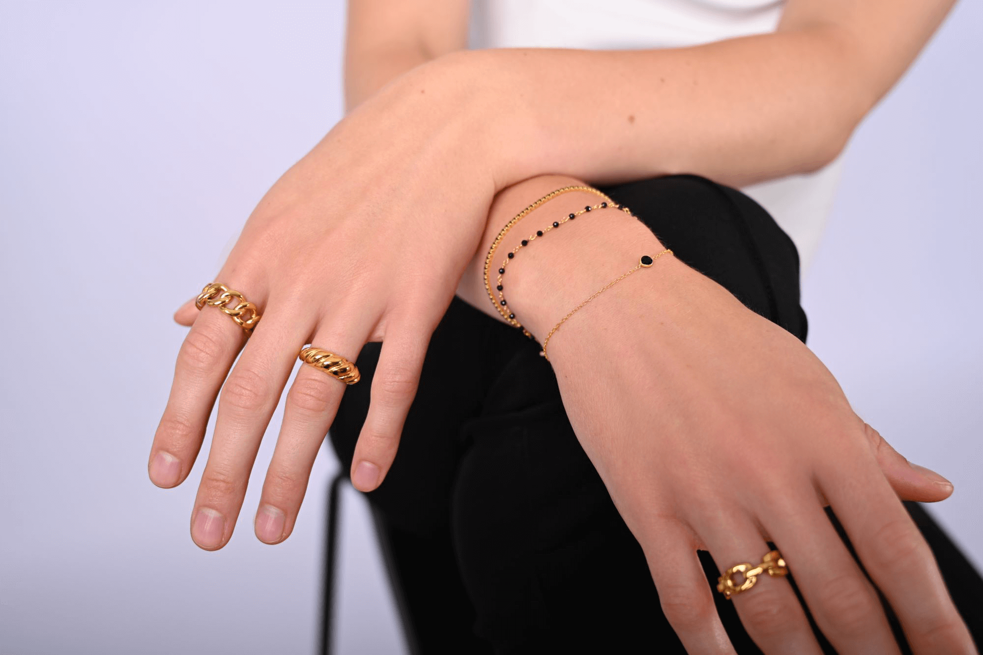 Feines Onyx Armband | 925 Sterling Silber Onyx schmuck