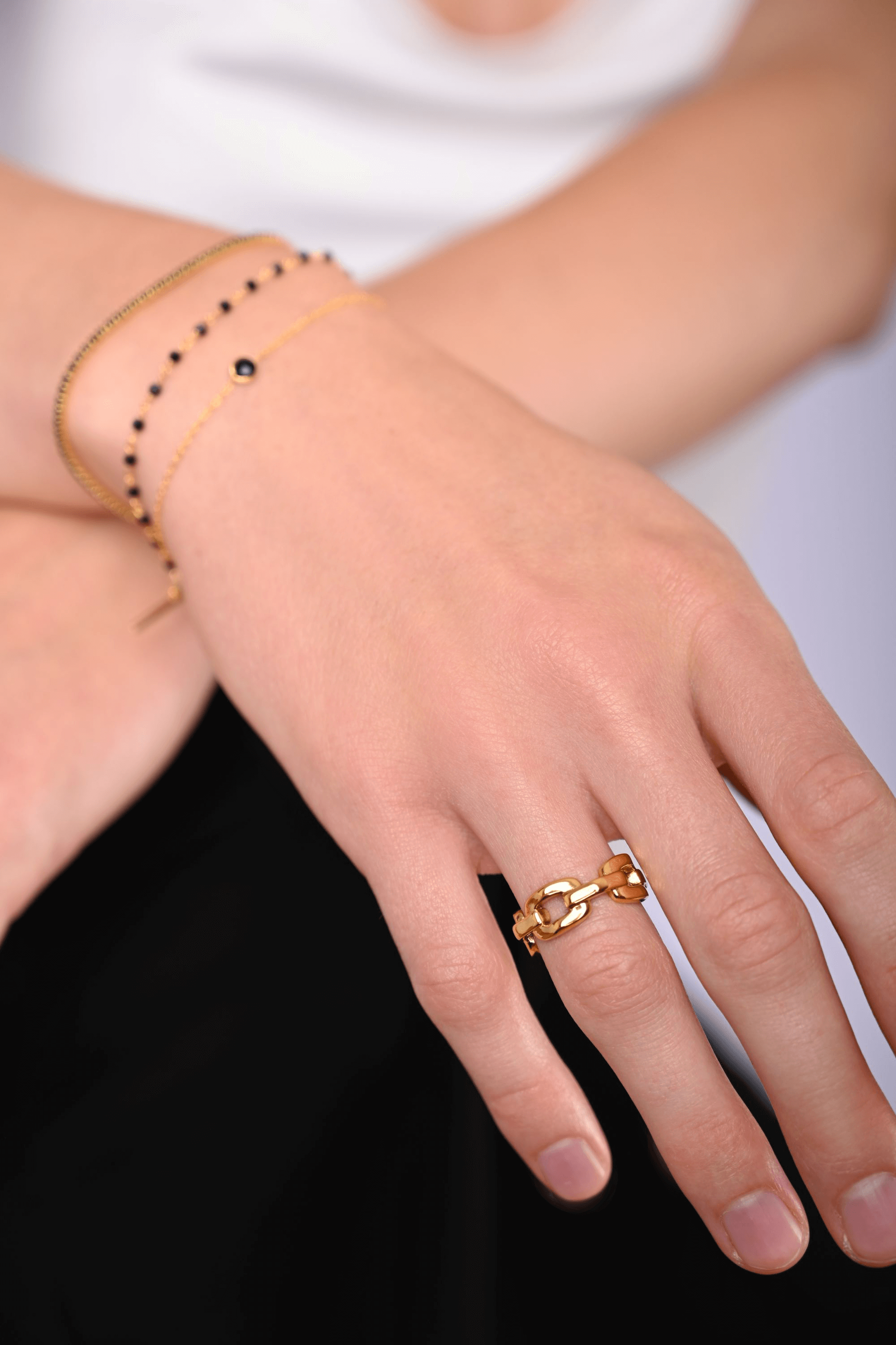 Statement Onyx Armband | 925 Sterling Silber Armband