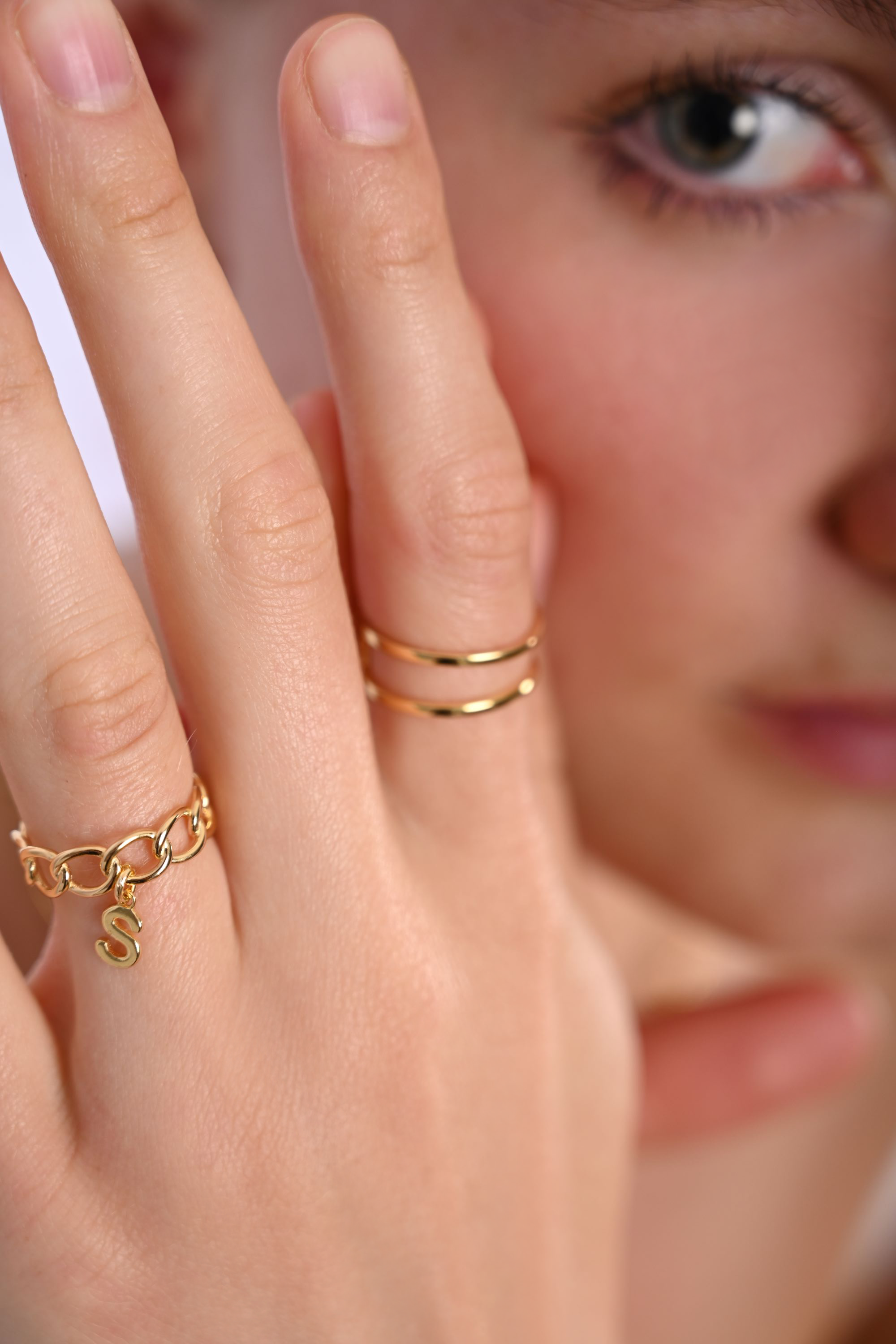 TWO TRACK RING, 925 Sterling Silber Ring
