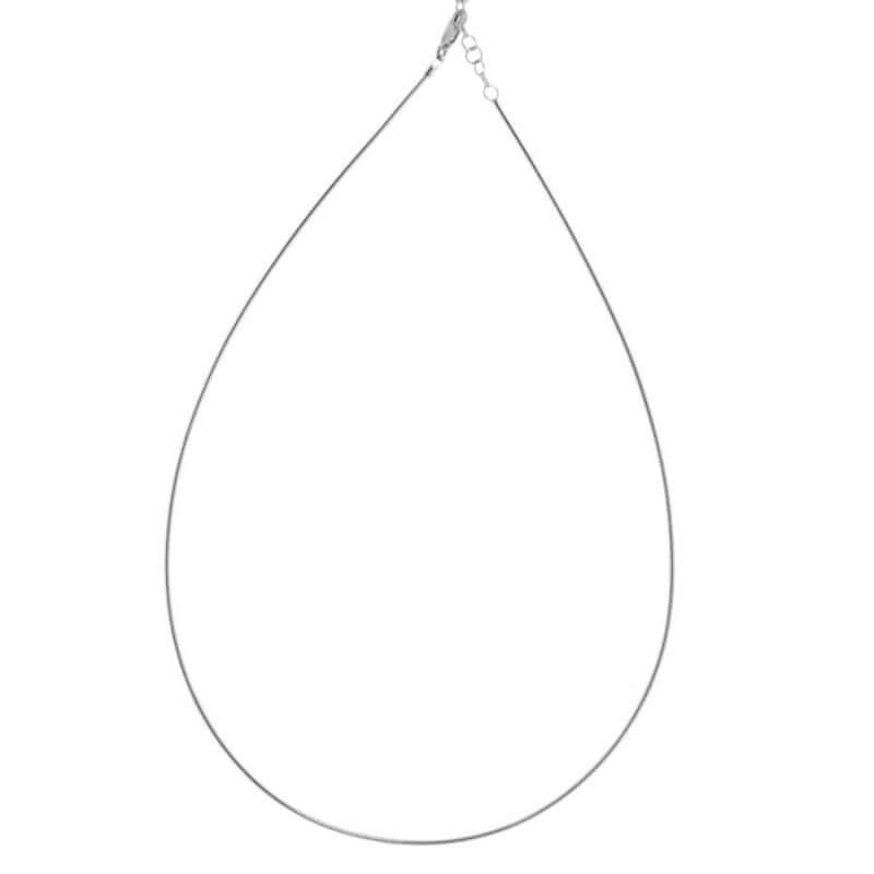 Omega Draht Halskette | 925 Sterling Silber Halskette 