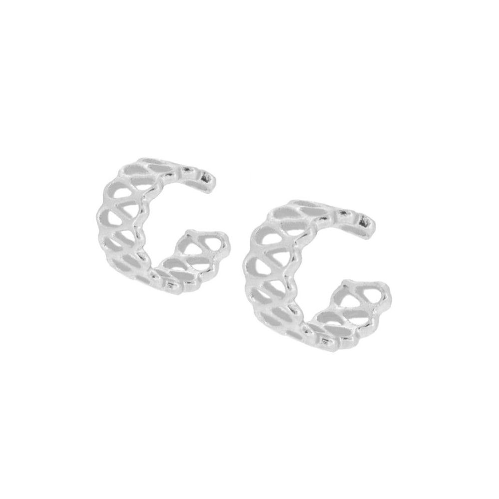 GITTER CONCH EAR CUFF, Silber ohrmanschette
