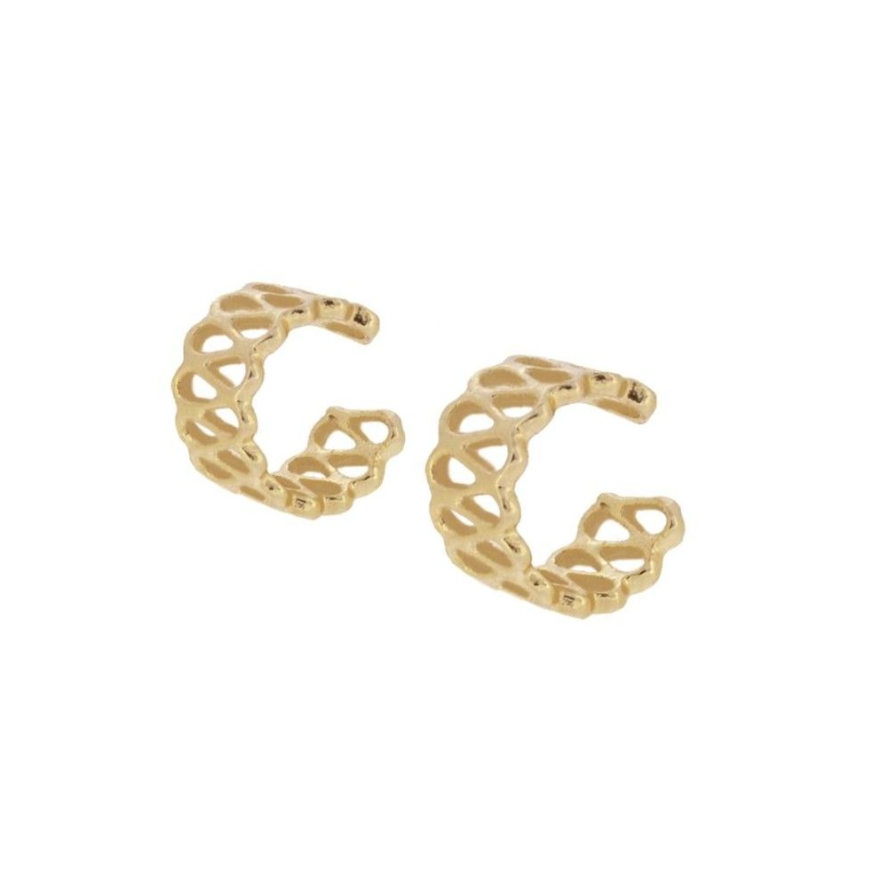 GITTER CONCH EAR CUFF, Silber ohrmanschette
