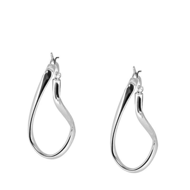 Silber Kreolen | Designer Ohrringe