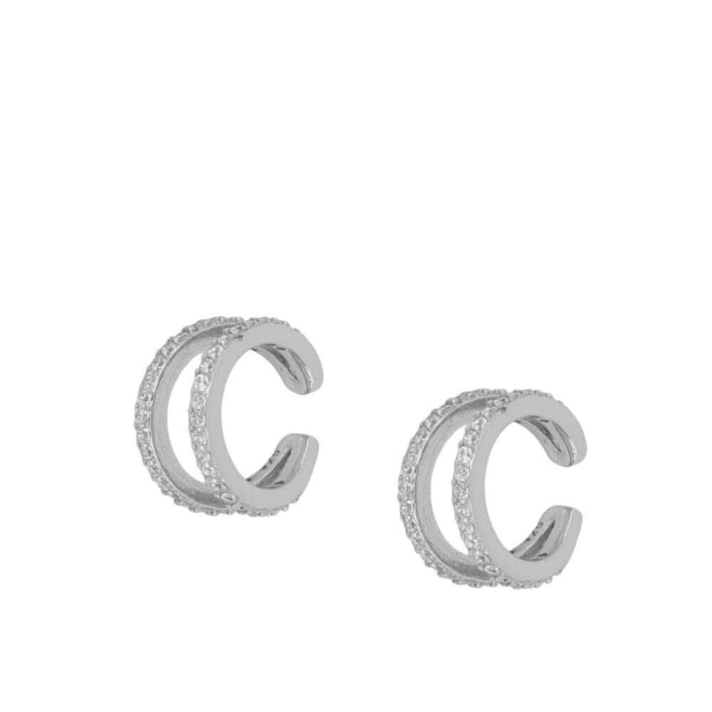 SHINE CONCH EAR CUFF, Silber cuff ohrring
