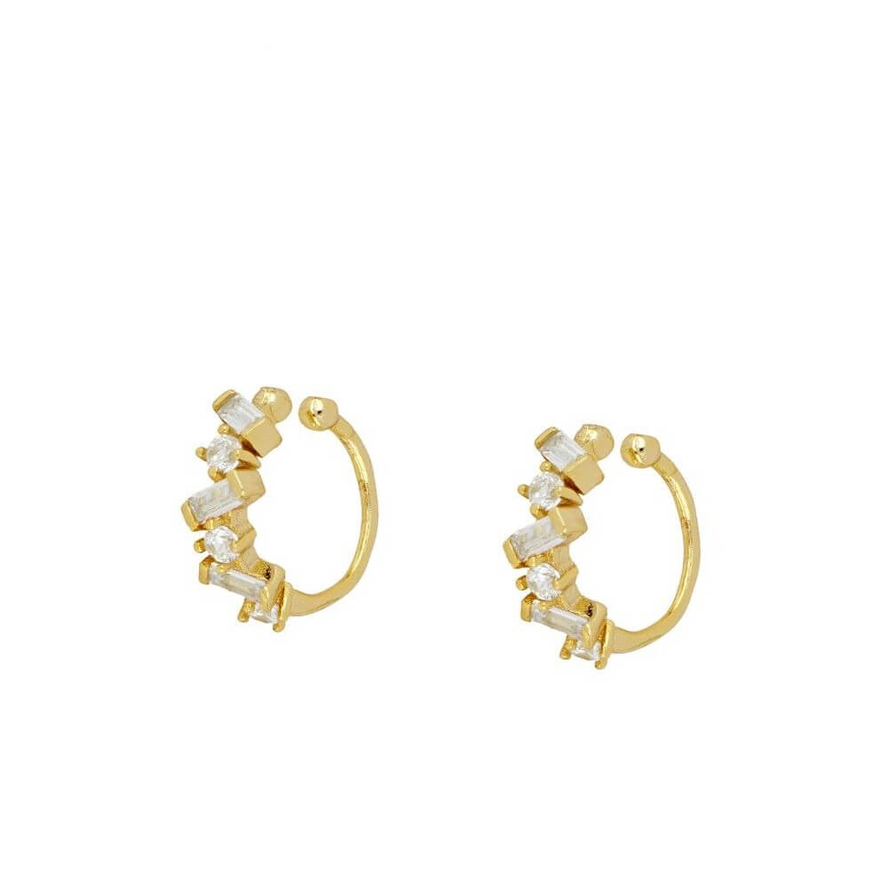 Zirkonia Gleam Ear Cuff | Fake Conch | 925 Sterling Silber