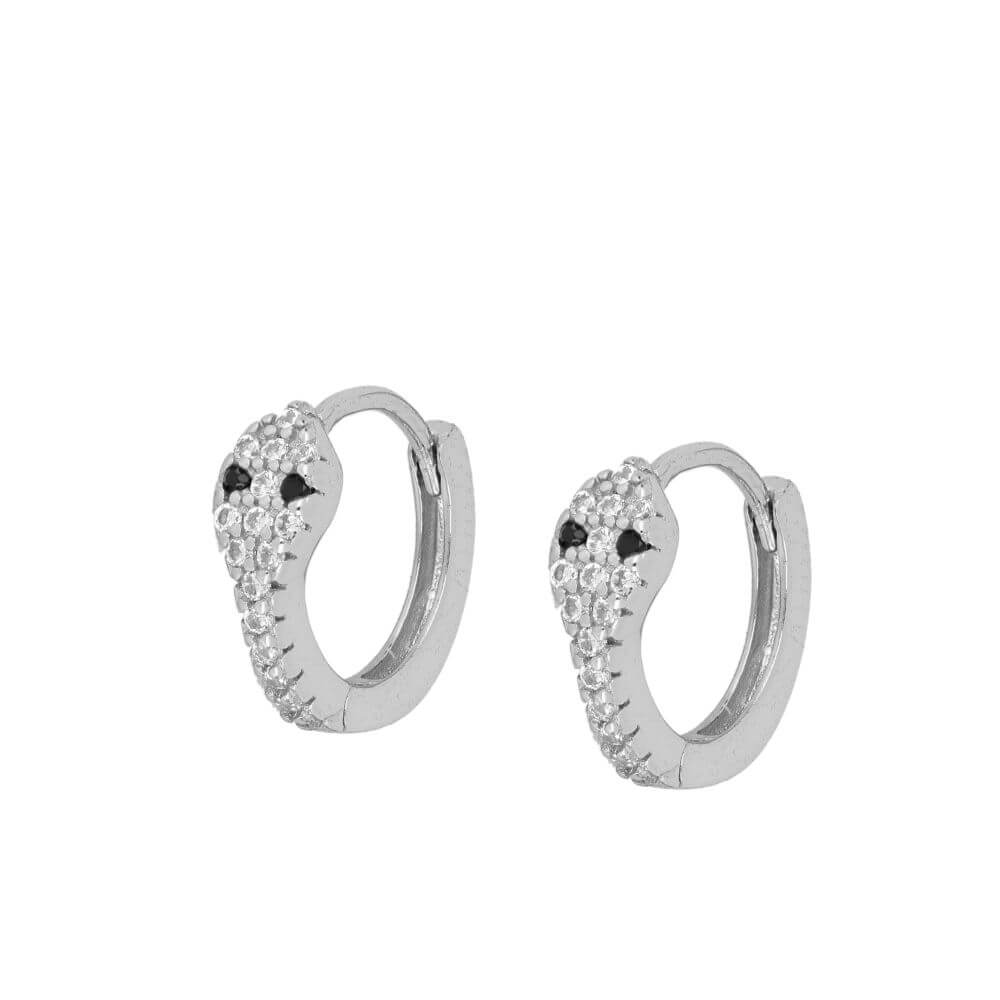 Schlangen Ohrringe | Vergoldet Creolen