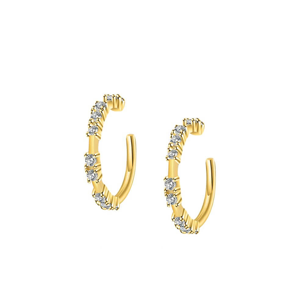 Zirkonia CONCH EAR CUFF, 925 Sterling Silber Ohrklemme