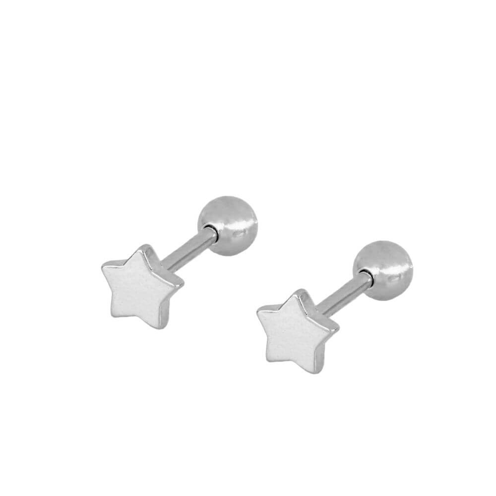 Stern Helix Piercing | Ball Closure Silber Ohr Piercing