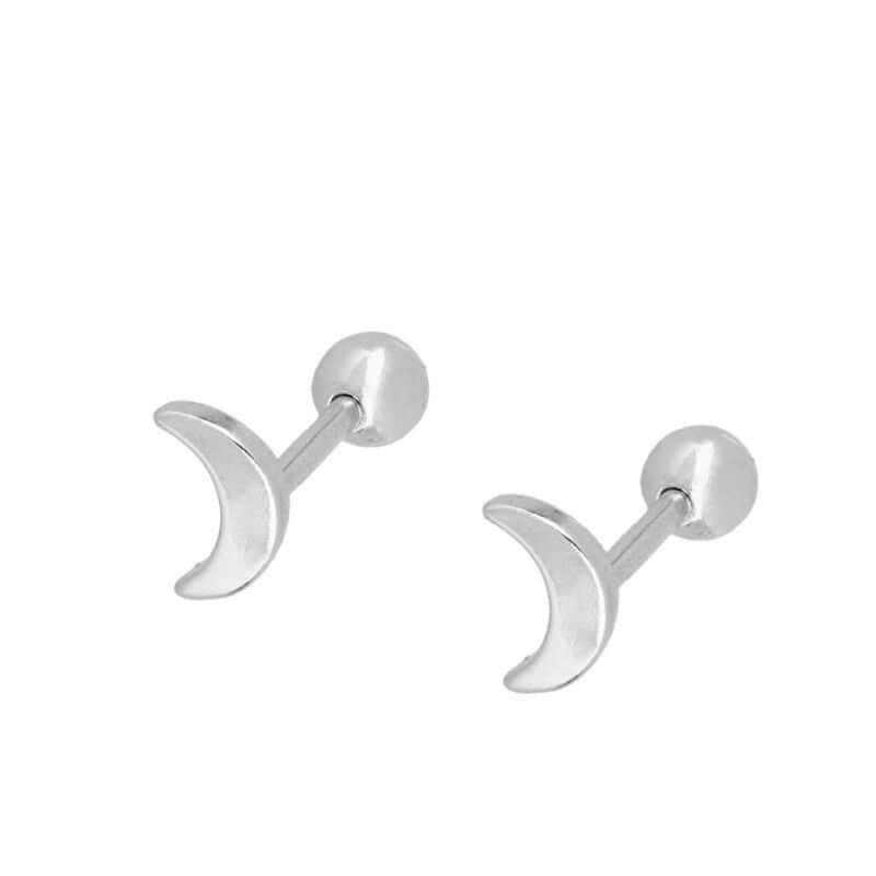 Mond Piercing | 925 Sterling Silber Tragus Ohrring