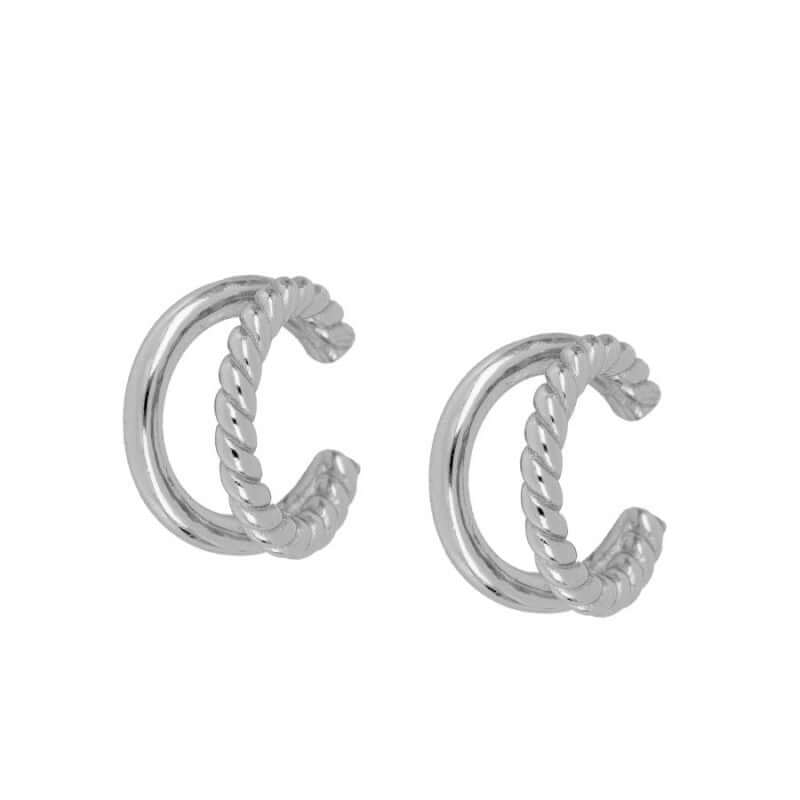 URBAN Twisted Earcuff, 925 Sterling Silber Ohrklemme