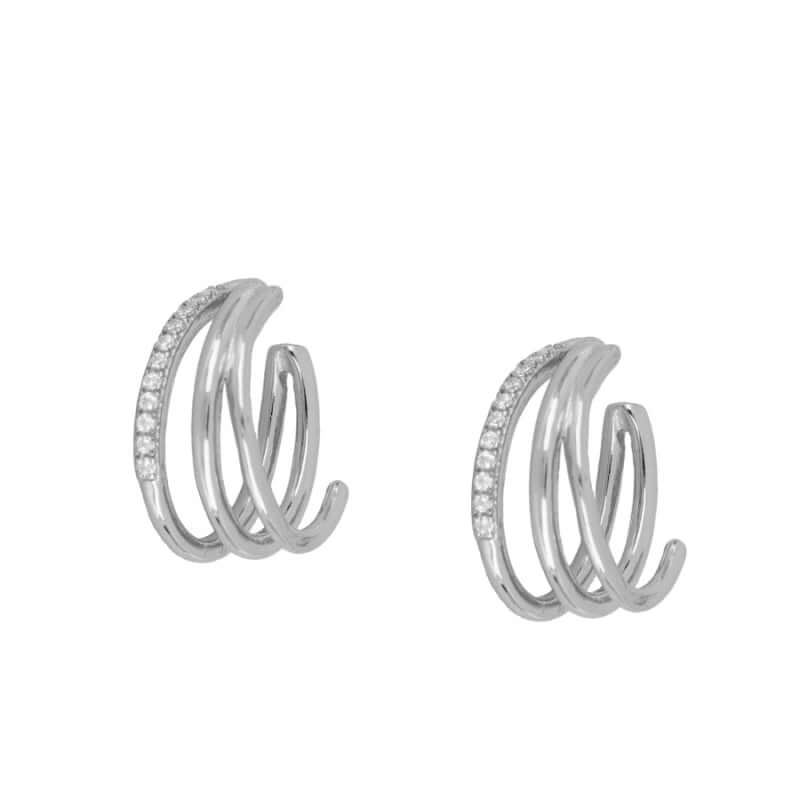 Zirkonia Conch Ohrring | Silber Ohrmanschette | Conch Cuff
