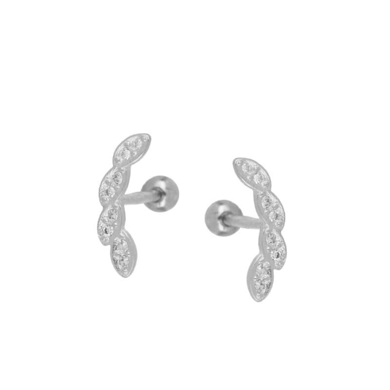 Multi Zirkonia Helix Piercing | 925 Sterling Silber Ohrschmuck