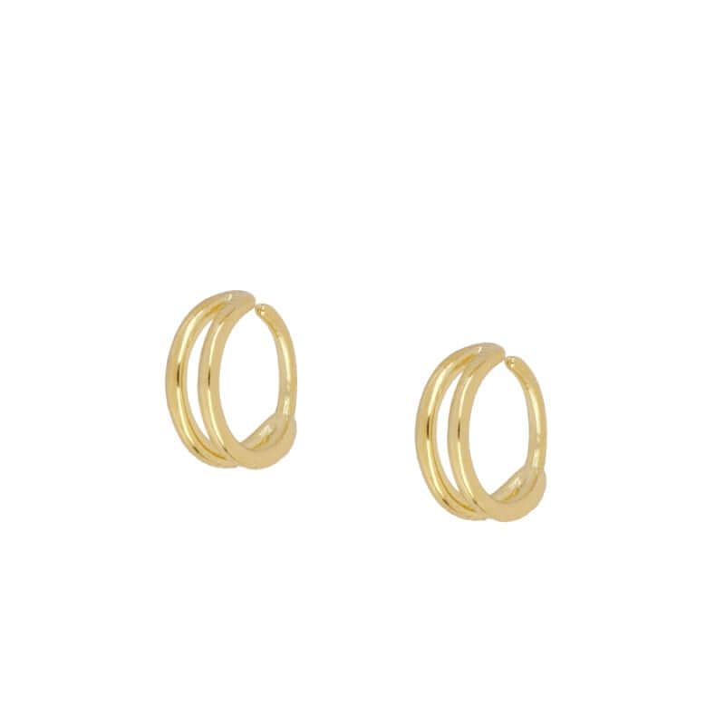 Double Fake Piercing | Silber Fake Ohrringe 7mm