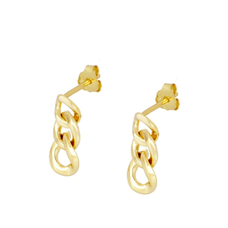 Ohrring kette gold | 925 er Silber Ohrschmuck