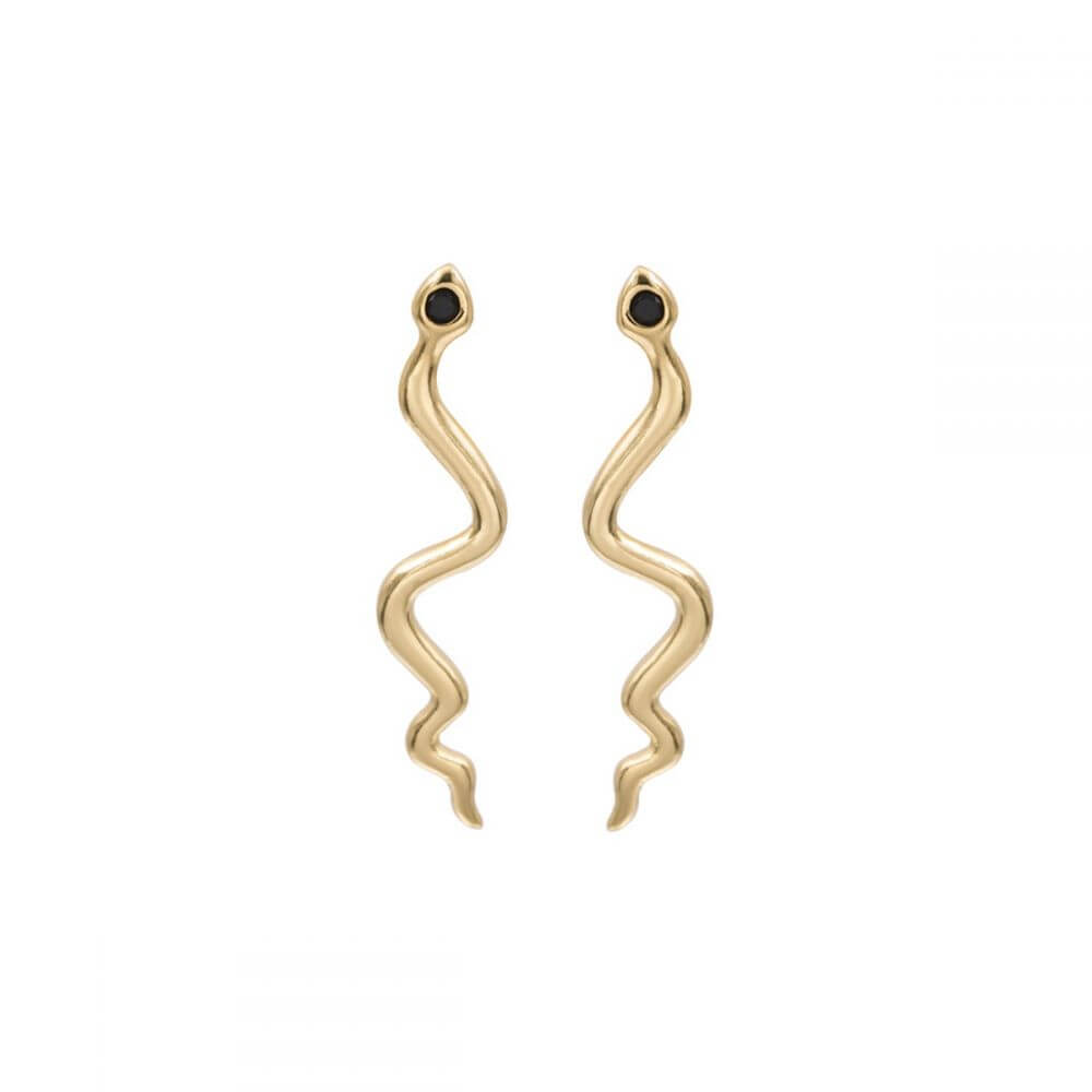 Ohrringe Schlange | 925er Vergoldet Ohrstecker