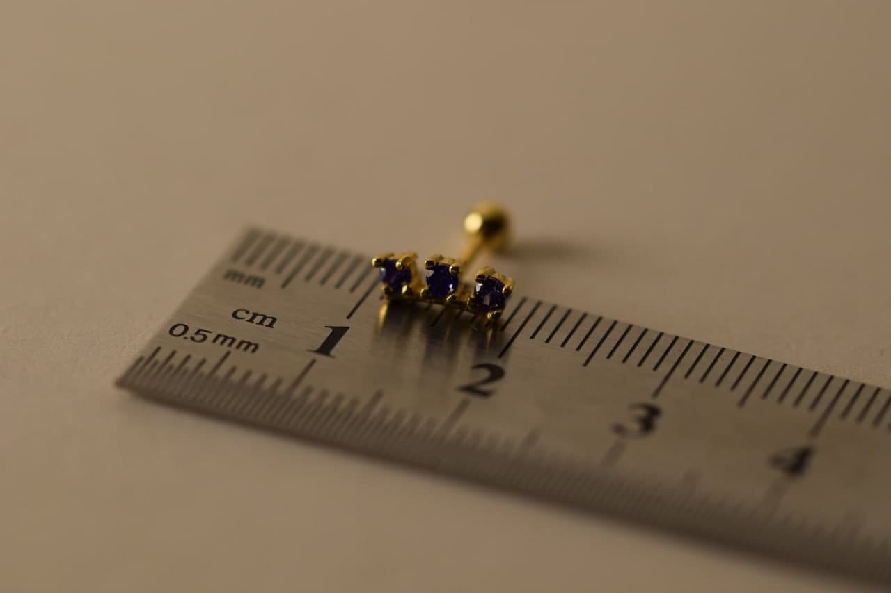 Lila Helix Piercing | silber lobe ohr schmuck