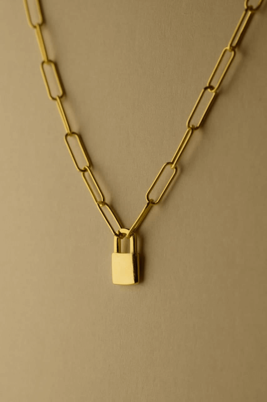 Schloss Kette | 925 Sterling Silber Halskette mit Anhänger