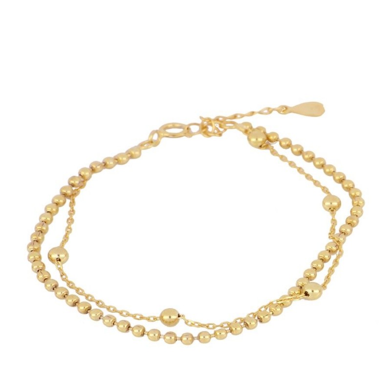 Perlenkettenarmband | Silber Kugel Armband