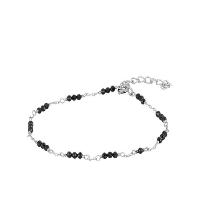 Zwischenraum Onyx Armband | Feines 925 Sterling Silber Schmuck