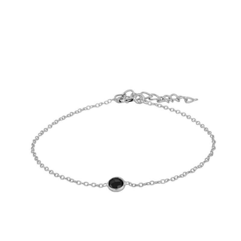 Feines Onyx Armband | 925 Sterling Silber Onyx schmuck