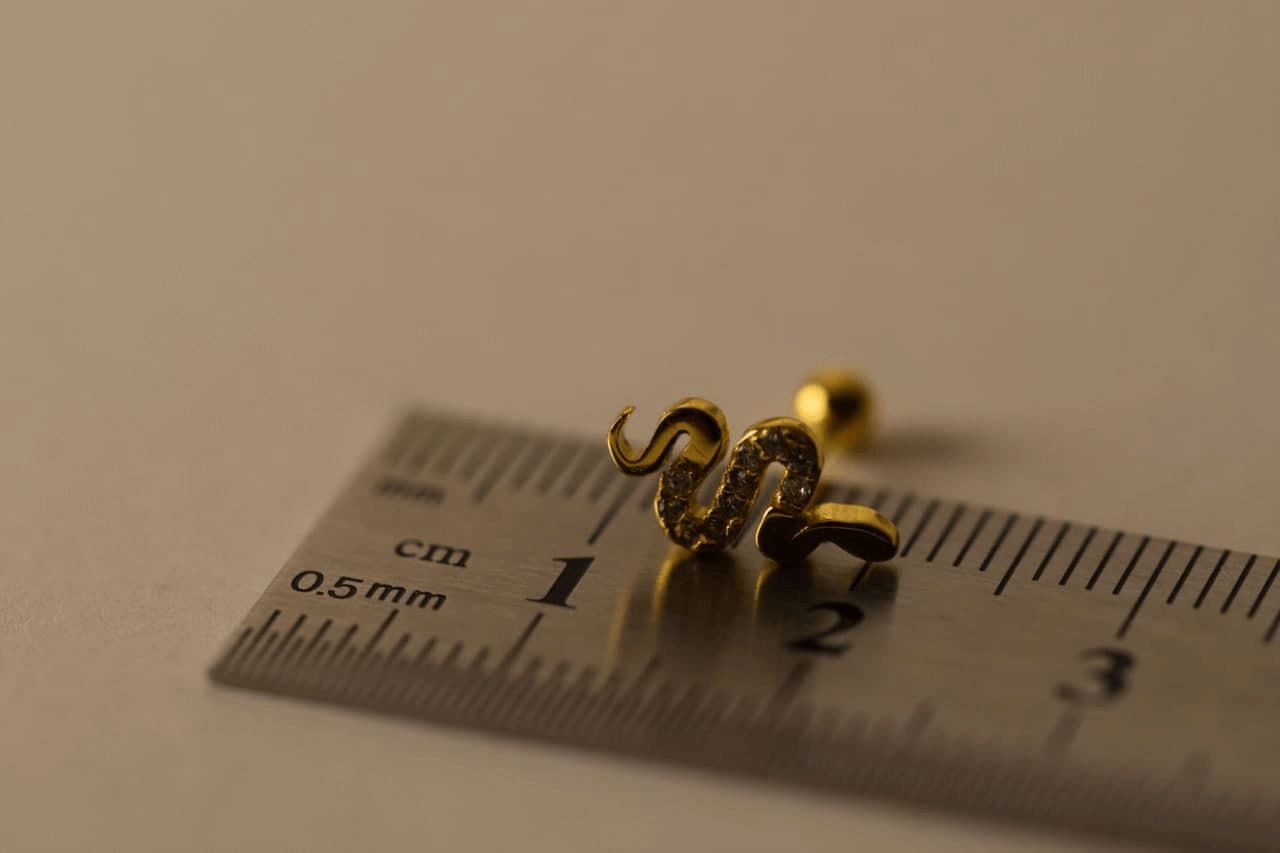 SNAKE PIERCING, 925 Sterling Silber Piercing