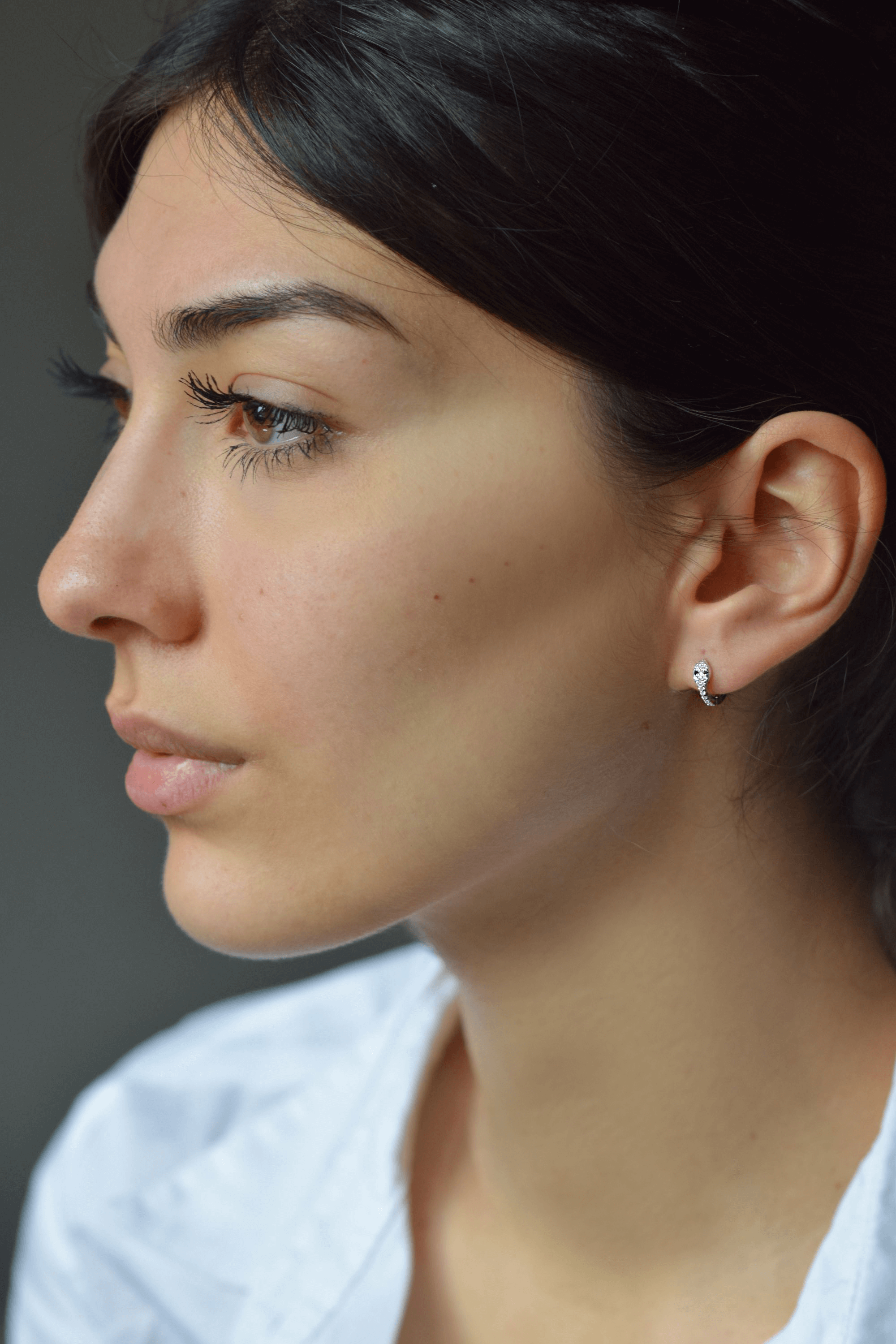 Schlangen Ohrringe | Vergoldet Creolen