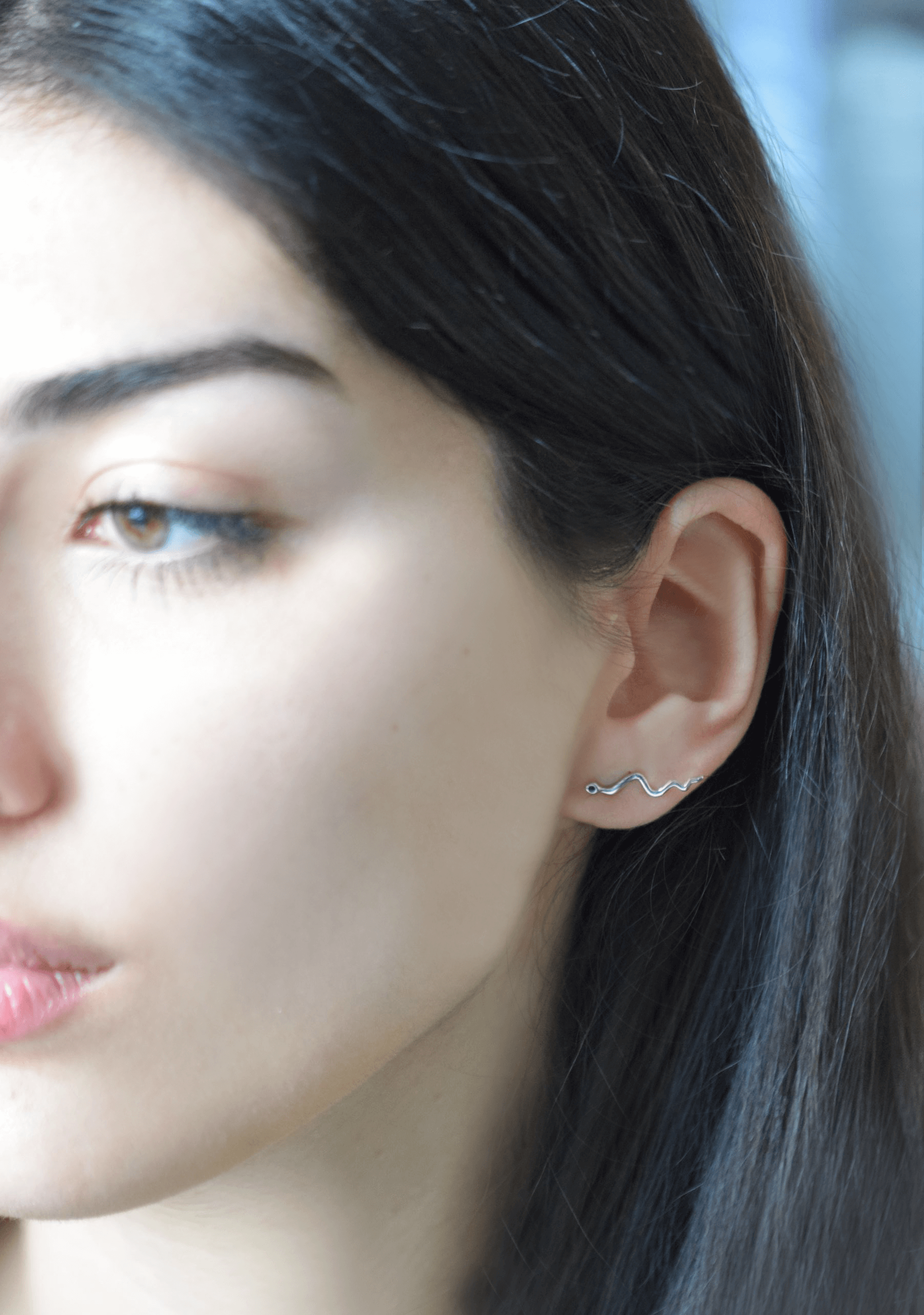 Ohrringe Schlange | 925er Vergoldet Ohrstecker