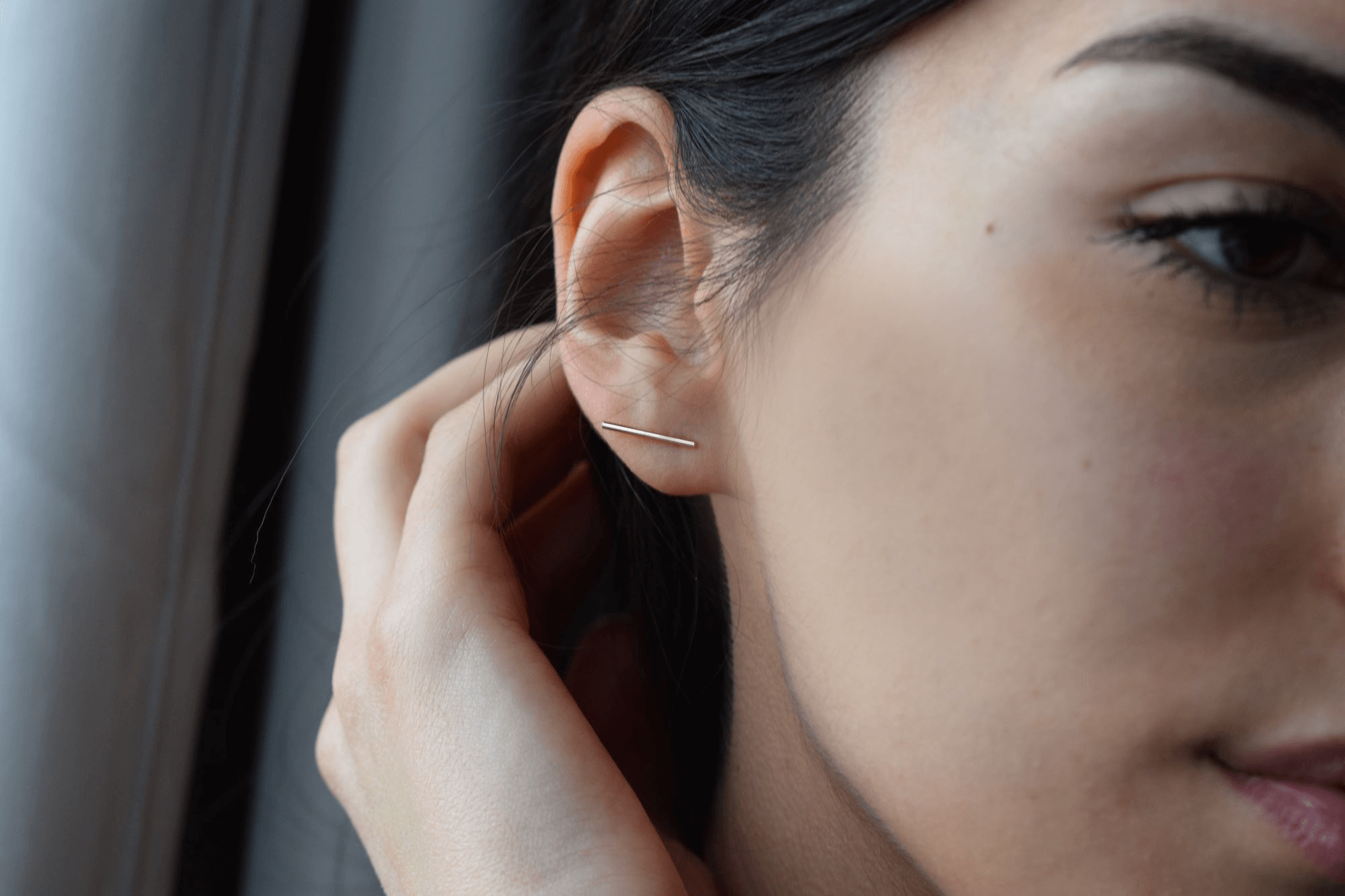 Stab ohrringe | 925er Vergoldet Ohrschmuck