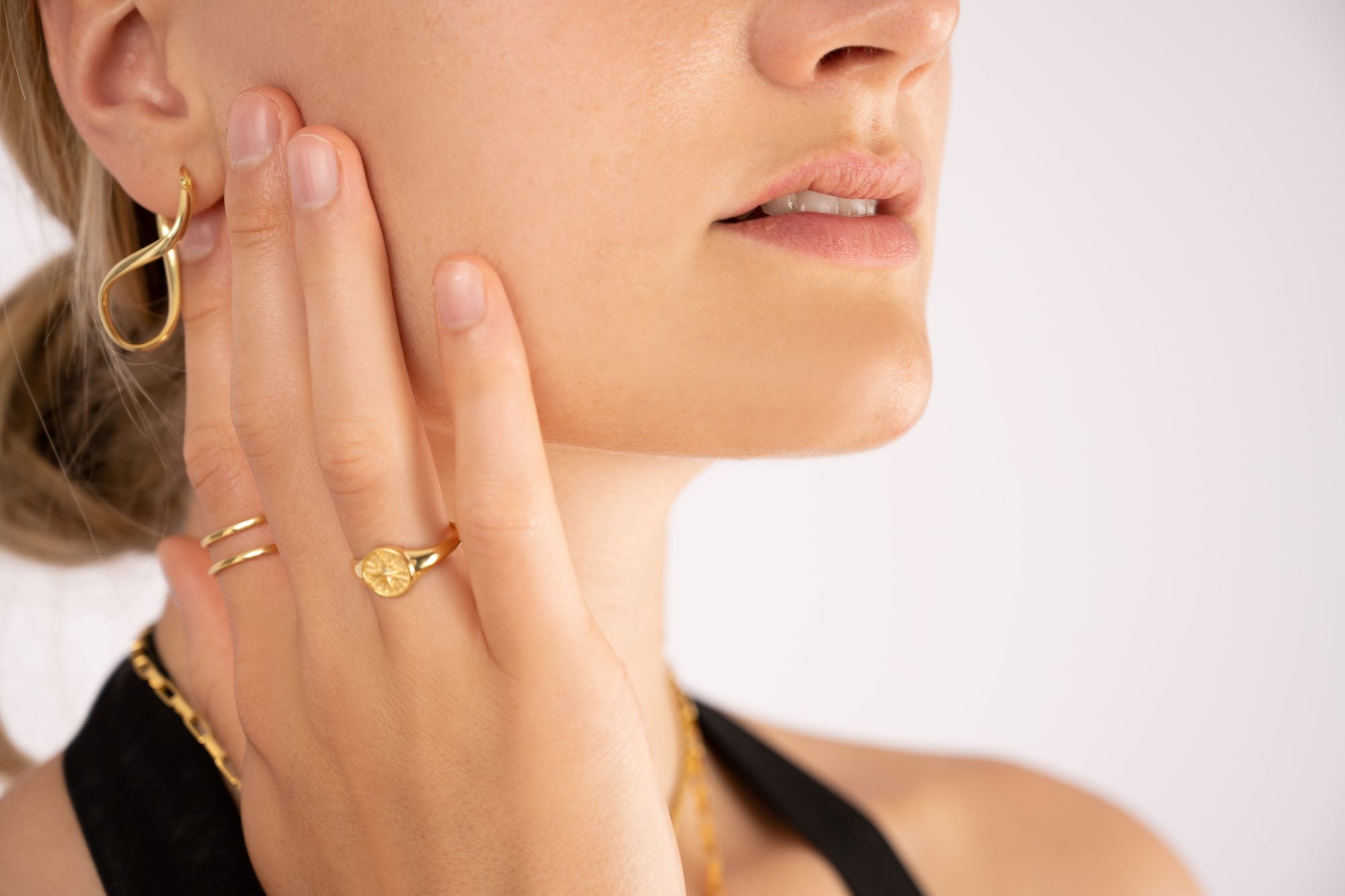 Compass RING, 925 Sterling Silber Ring