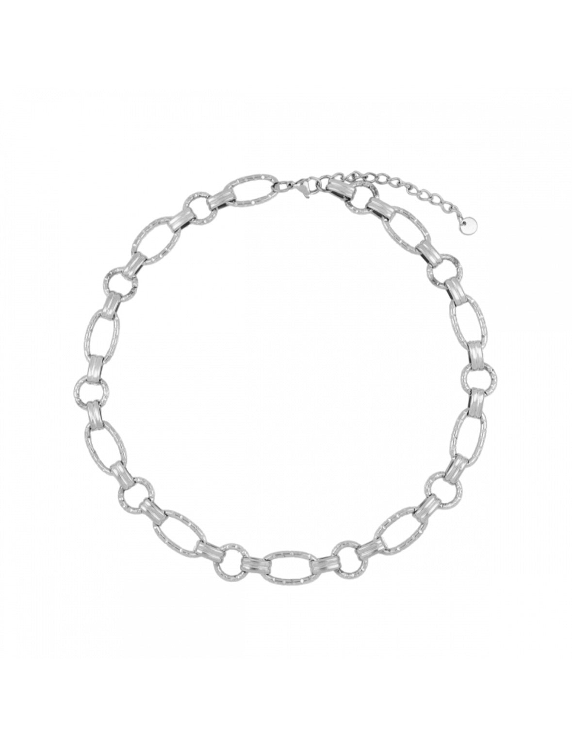 STATEMENT KETTE SILBER GOLD | GLIEDERKETTE AUS EDELSTAHL – WASSERFEST & VERSTELLBAR