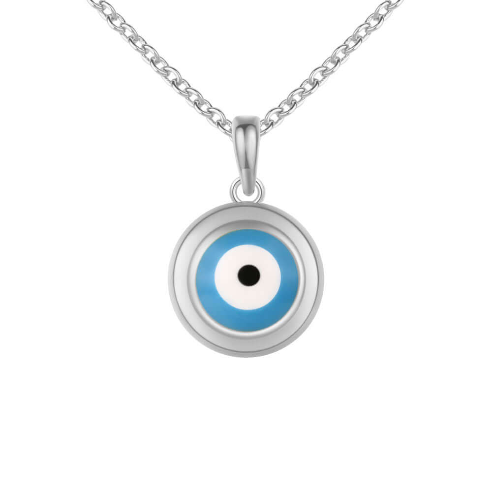Blue Evil Eye Halskette, 925 Silber Nazar Sterling Halskette