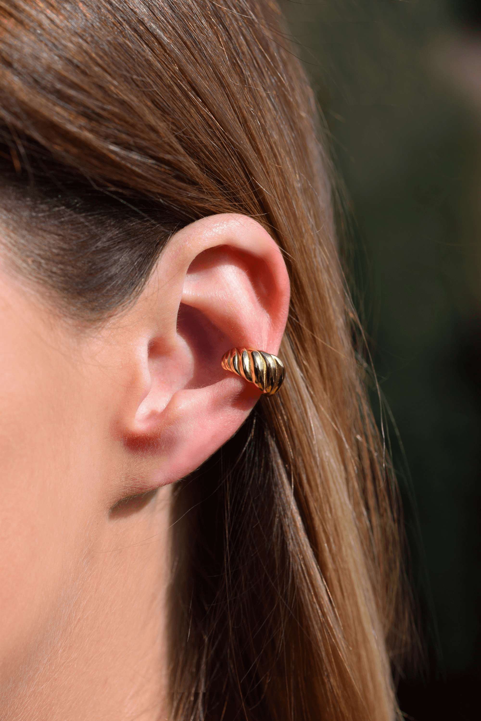 Croissant Conch-Silber vergoldet Ear cuff 