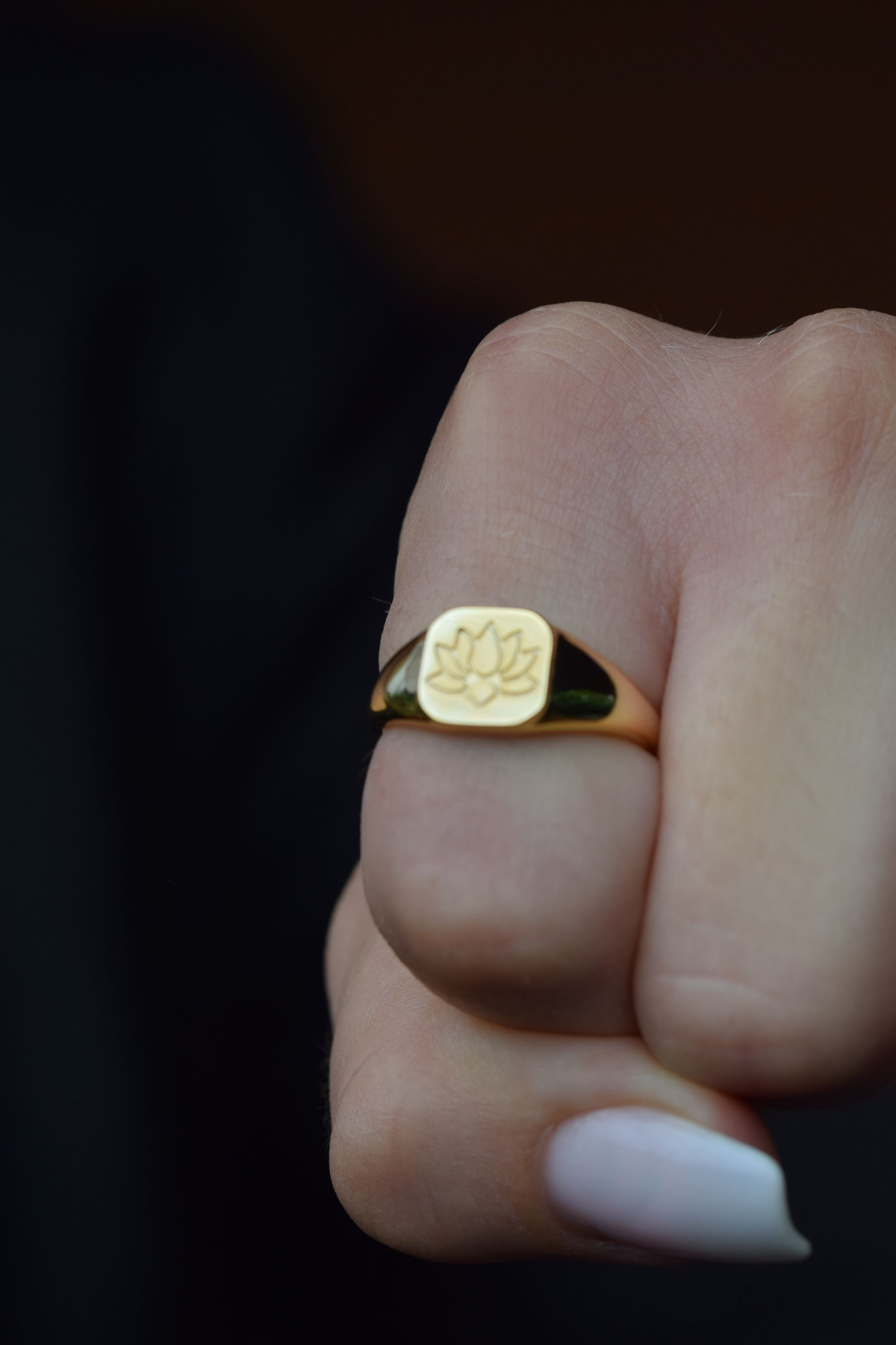 Lotus Ring, 925 Sterling Silber Ring