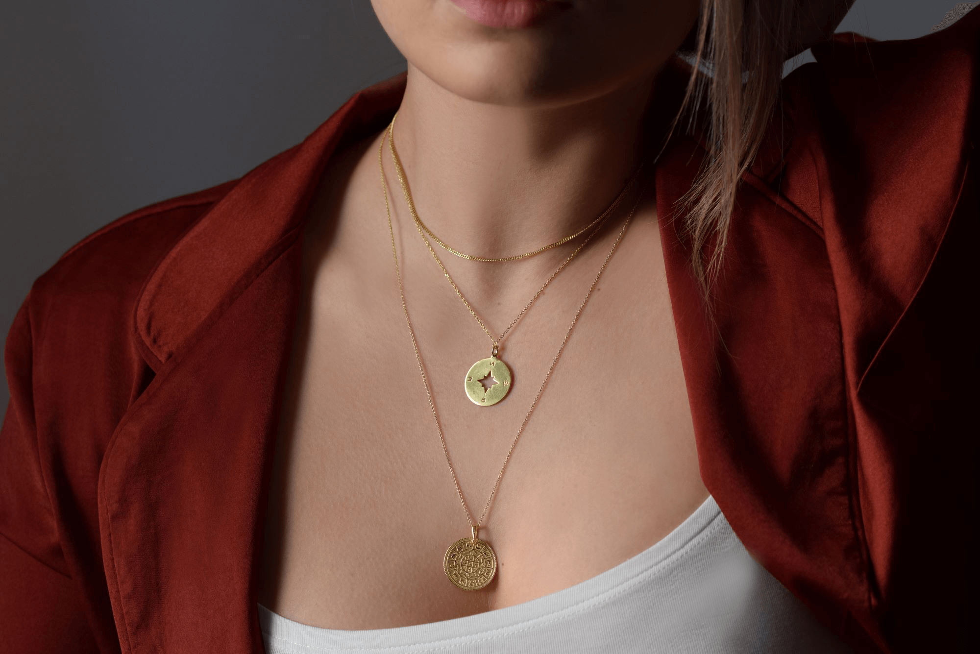 Zodiac kette | 925er Silber und vergoldete Halskette