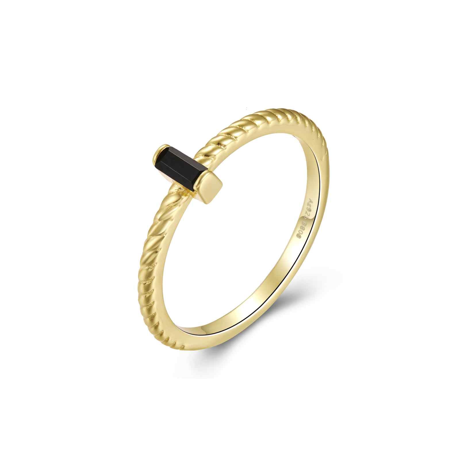 TWIRL SHINE Ring, vergoldeter 925 Sterling Silber Ring