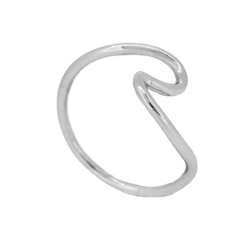 Welle Ring | 925 Sterling Silber Ring