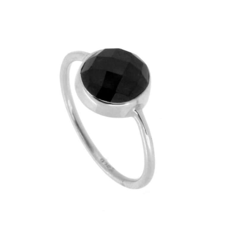 FORTUNA ONYX RING | 925 Silber Ring mit Edelstein